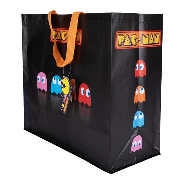 Konix Pac-Man fekete bevásárló táska