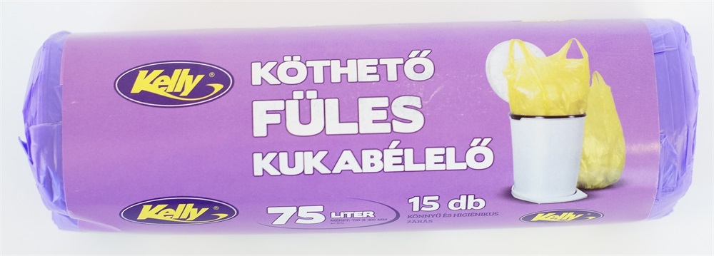 Köthető füles 75 literes szemeteszsák