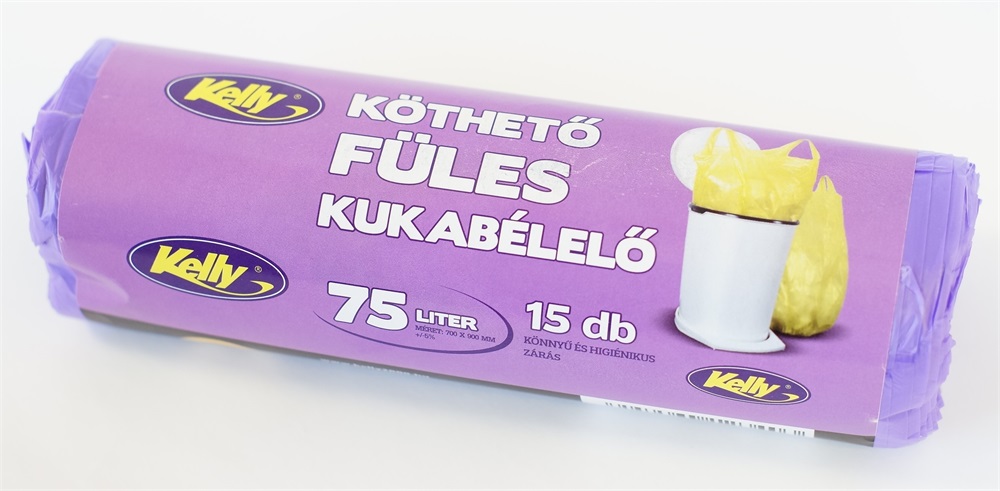 Köthető füles 75 literes szemeteszsák
