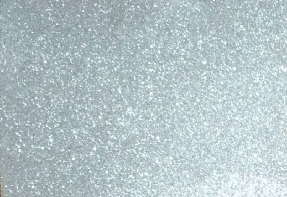 Kreatív 20x30cm öntapadós 2mm glitteres ezüst dekorgumilap