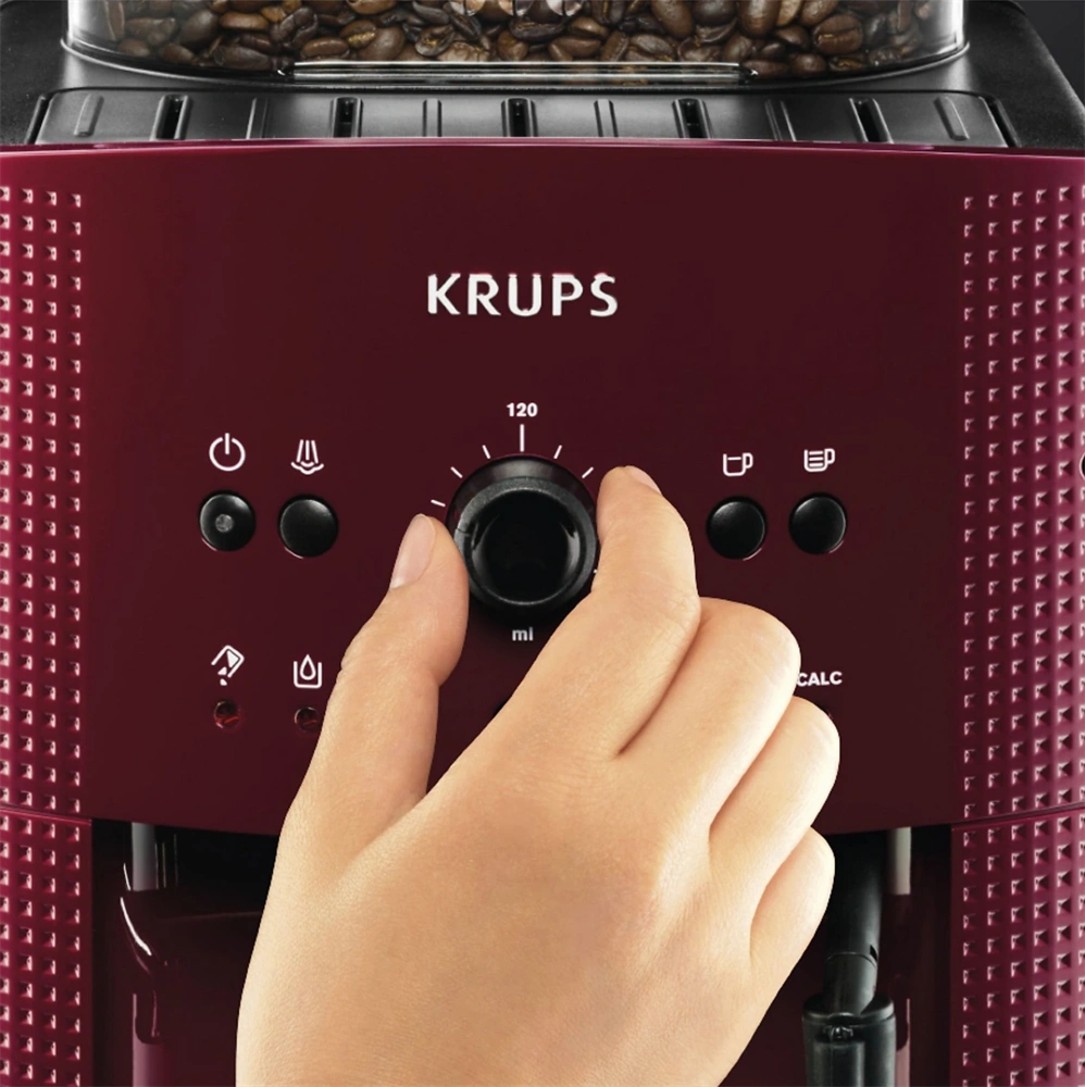Krups Essential EA810 piros automata kávéfőző