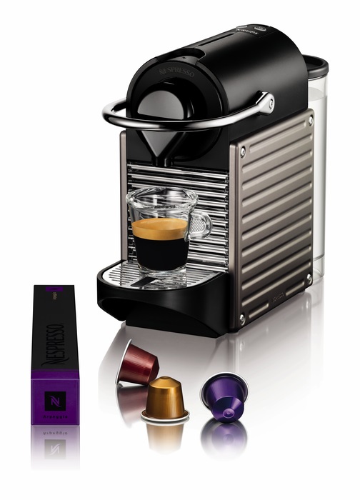 Krups XN304T10 Nespresso Pixie Electric titán kapszulás kávéfőző