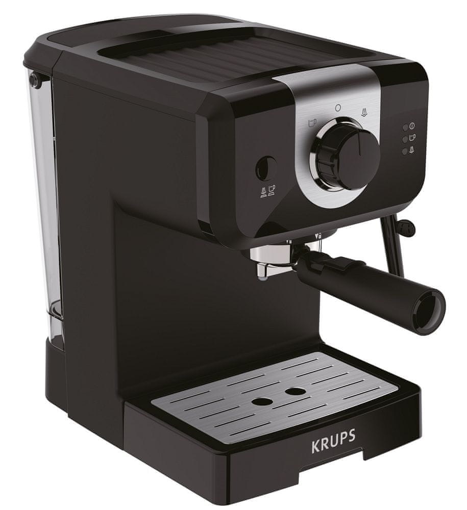 Krups XP320830 Espresso Steam & Pump Opio fekete espresso kávéfőző