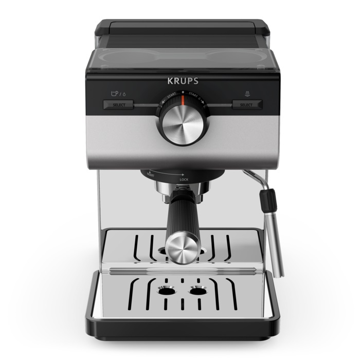 Krups XP384E10 Authentic+ ezüst espresso kávéfőző