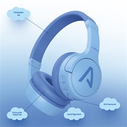LAMAX BaseKid1 Bluetooth kék gyerek fejhallgató