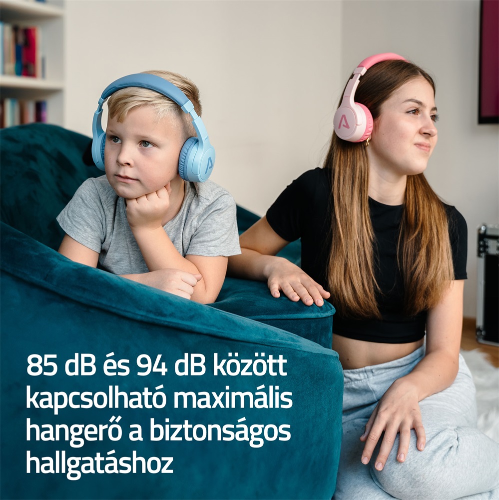 LAMAX BaseKid1 Bluetooth kék gyerek fejhallgató