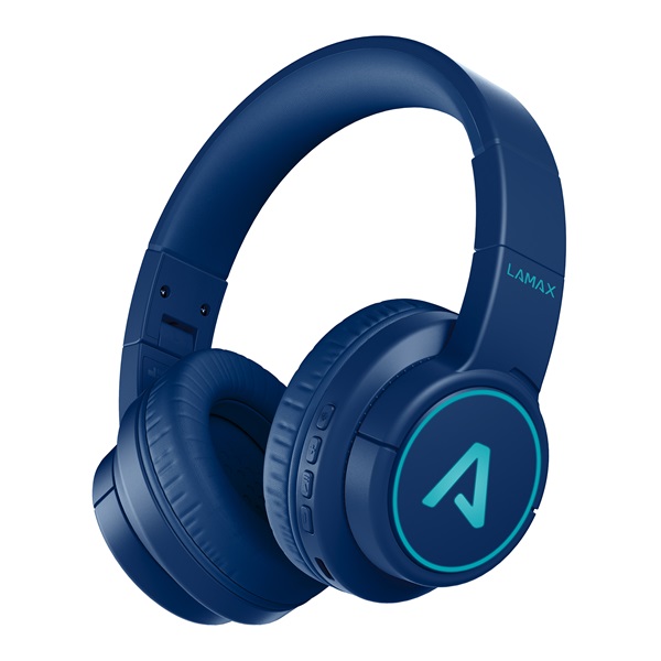 LAMAX GlowKid1 Bluetooth kék gyerek fejhallgató