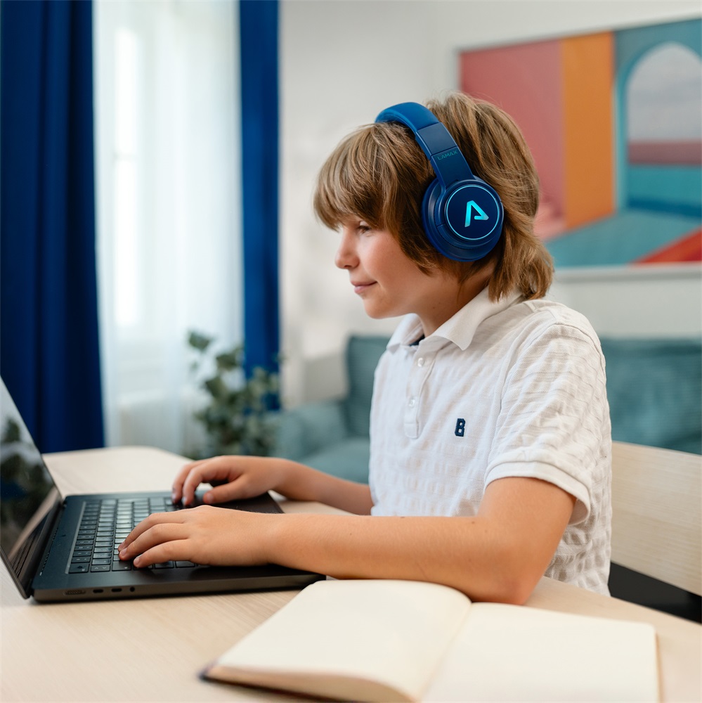LAMAX GlowKid1 Bluetooth rózsaszín gyerek fejhallgató