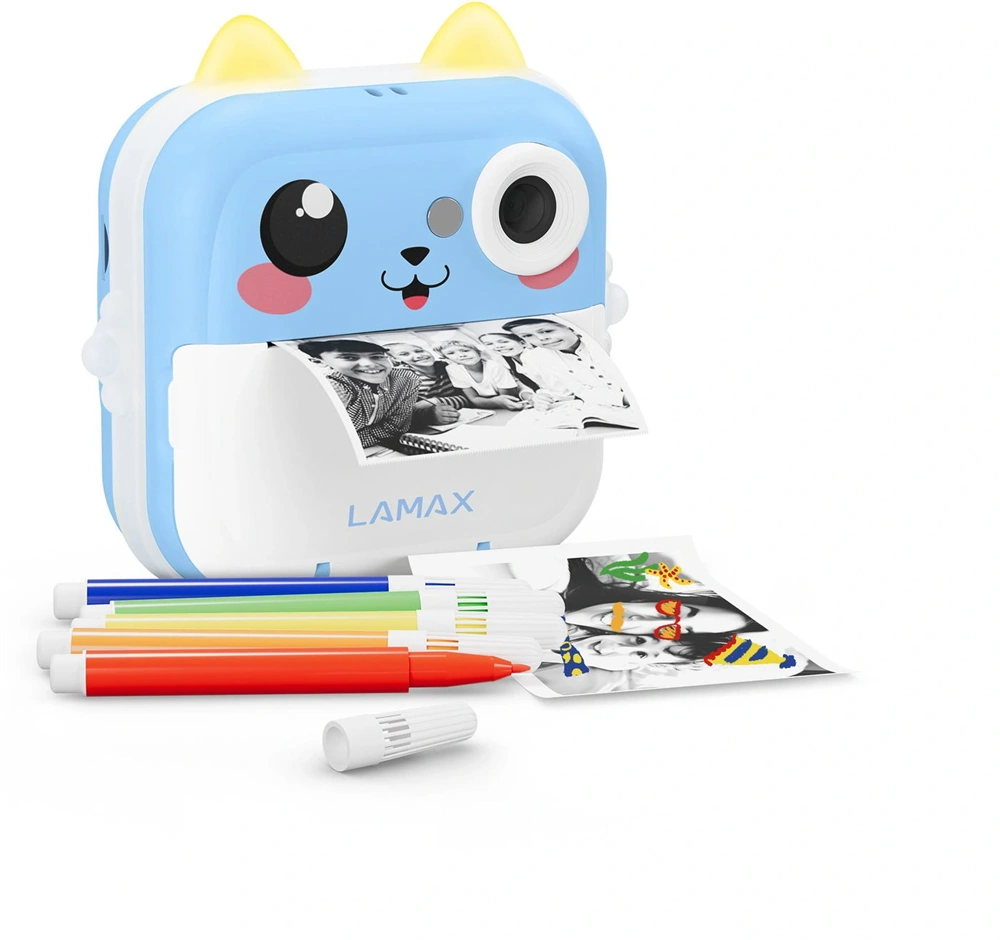 Lamax InstaKid2 Plus Blue hőpapíros kék gyerek fényképezőgép