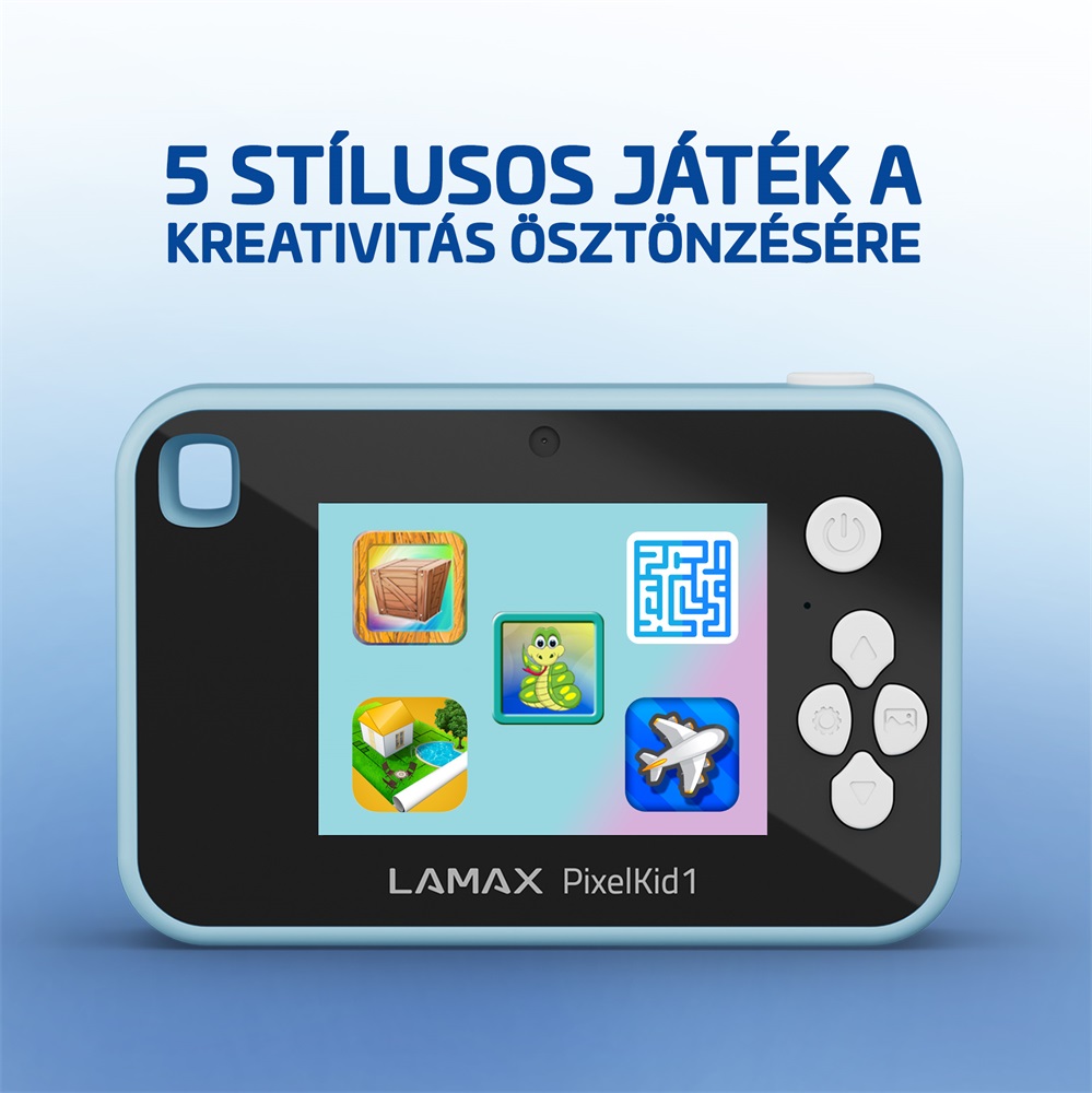 LAMAX PixelKid1 Blue Full HD 8MP kék gyerek fényképezőgép és kamera