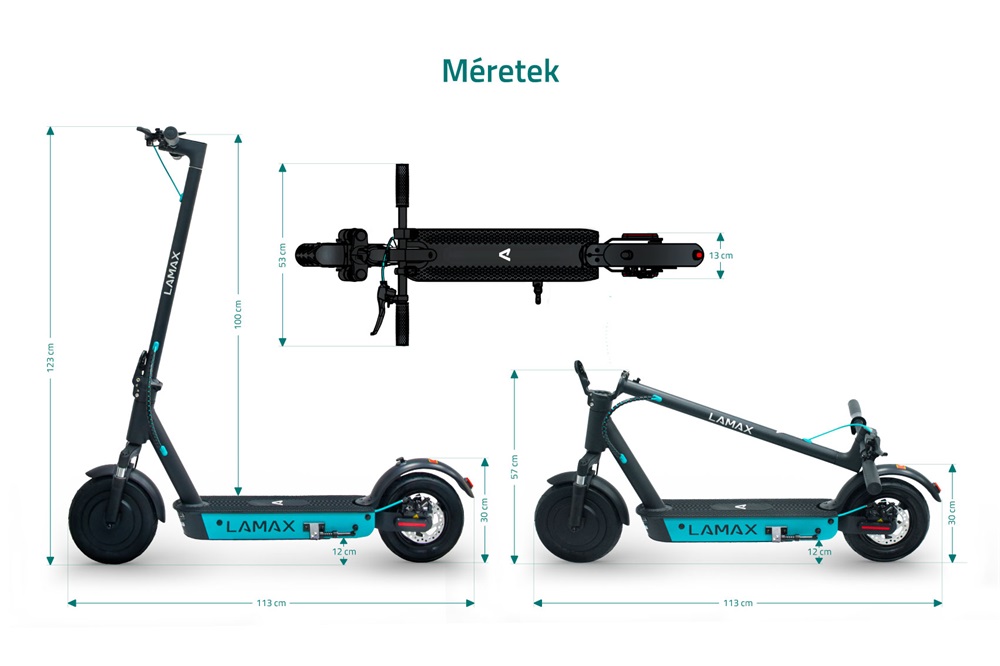 LAMAX eCruiser SC30 400W/15Ah elektromos roller