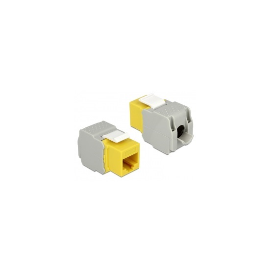 LAN Delock 86345 Keystone modul RJ45 anya > LSA Cat6 UTP - Sárga