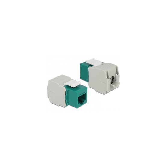 LAN Delock 86349 Keystone modul RJ45 aljzat - LSA Cat6 UTP - Zöld