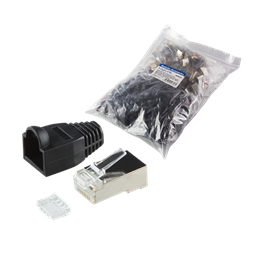 LAN LogiLink MP0022 RJ45 Cat6 csatlakozódugó - 100db/cs - Fekete