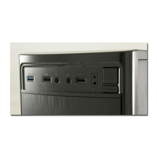 LC-Power Számítógépház - 7035B (fekete, fekete belső, mATX/ATX, 1xUSB3.0, 2xUSB2.0)