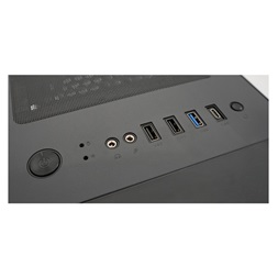 LC-Power Számítógépház - 800B - Interlayer X (fekete, fekete belső, ablakos, mATX/ATX, 1xUSB3.0, 1xUSB-C, 2xUSB2.0)
