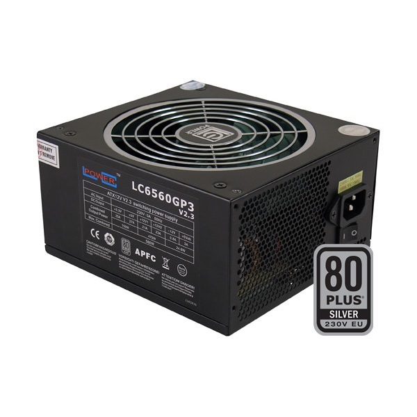 LC-Power Tápegység 560W - LC6560GP3 (80 Plus Silver, Aktív PFC, 14cm)