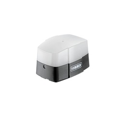 LED villogó 24V fehér búrával, sárga fénnyel