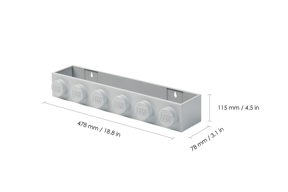 LEGO Könyvespolc, szürke