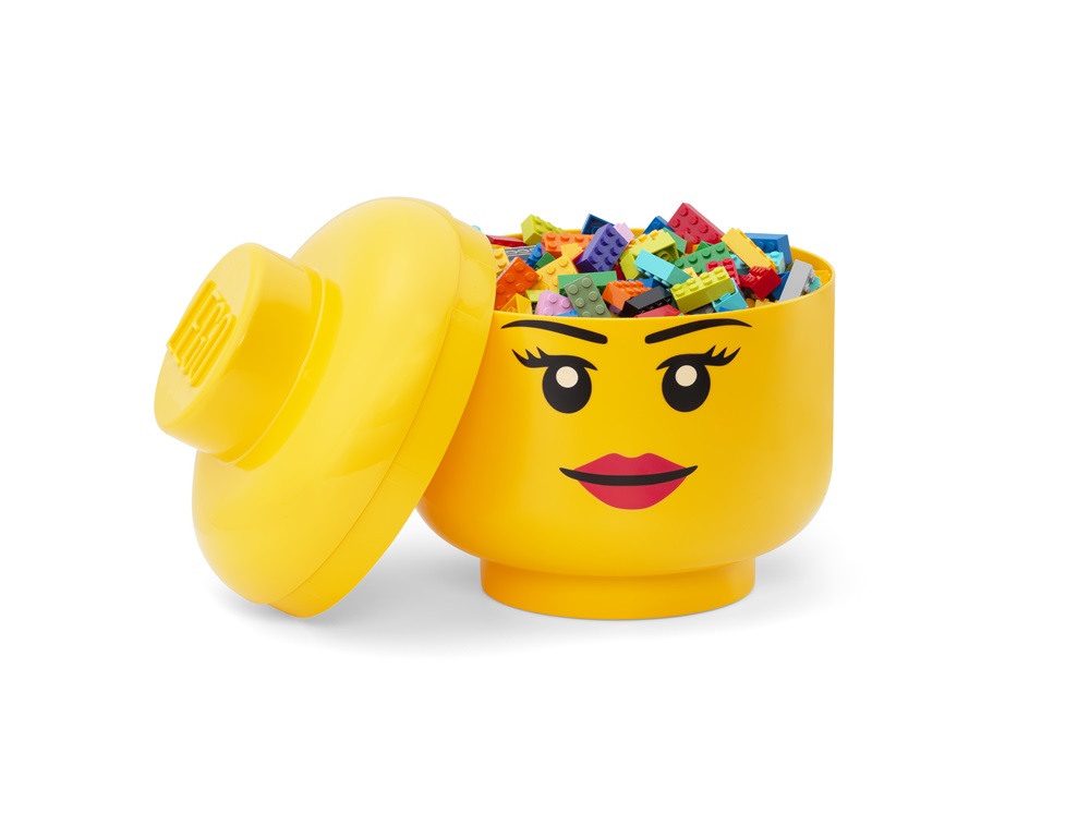 LEGO Lány tárolófej, nagy (8,5 literes)