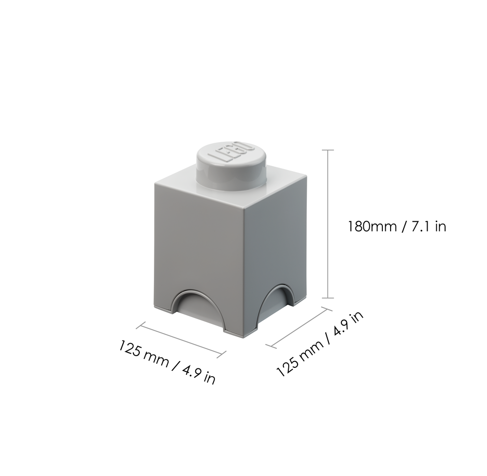 LEGO Tárolódoboz szett 3db-os, fekete, fehér, szürke