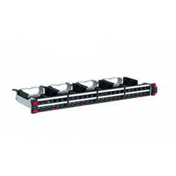 Legrand 033793 patch vázszerkezet lappos kazettával szerelve (4x033795) 48xLCS3 port fogadására