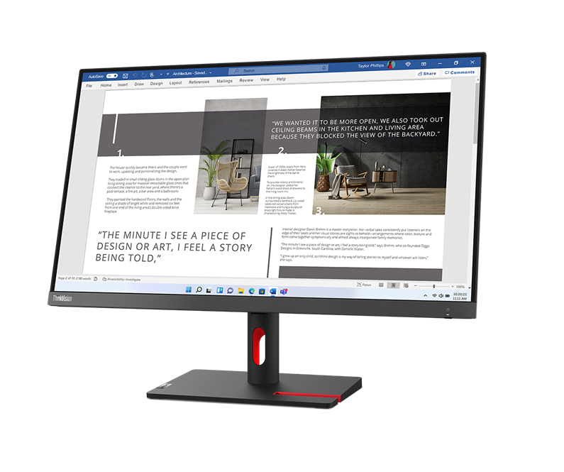 Lenovo 27" S27i-30 ThinkVision FHD IPS 100Hz VGA/HDMI fekete monitor