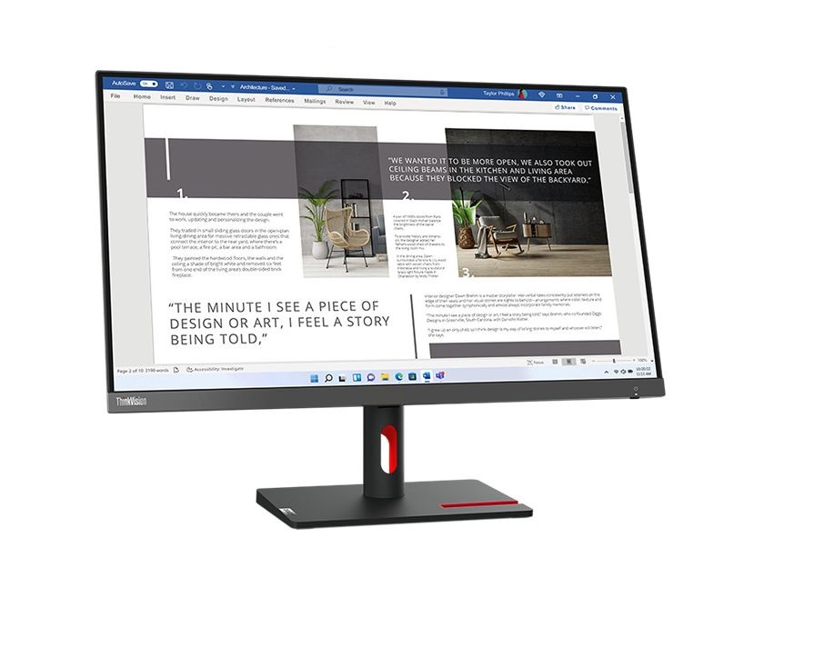 Lenovo 27" S27i-30 ThinkVision FHD IPS 100Hz VGA/HDMI fekete monitor