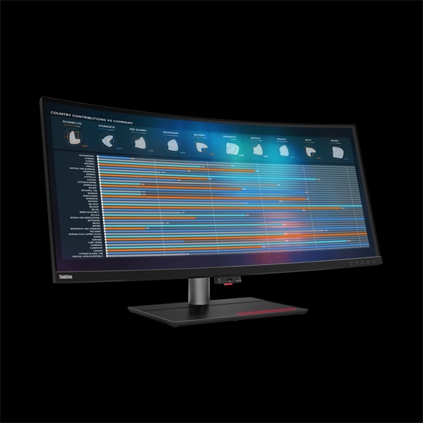 Lenovo 39,7" ThinkVision P40w-20 UWQHD IPS USB/USB-C/HDMI/DP ívelt monitor