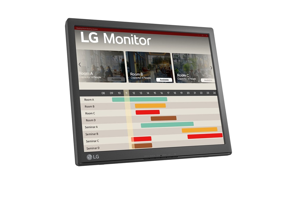 LG 17" 17BR30T-B SXGA TN VGA/USB fekete érintőképernyős monitor