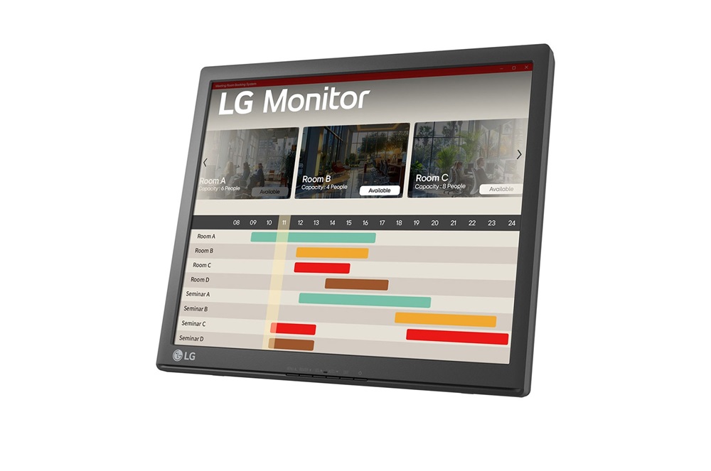 LG 17" 17BR30T-B SXGA TN VGA/USB fekete érintőképernyős monitor