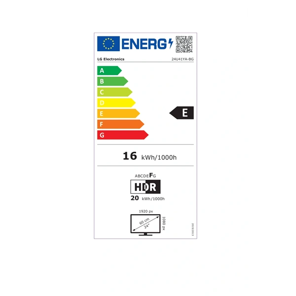 LG 23,8" 24U41YA-B.AEUQ FHD IPS 120Hz HDMI/VGA monitor