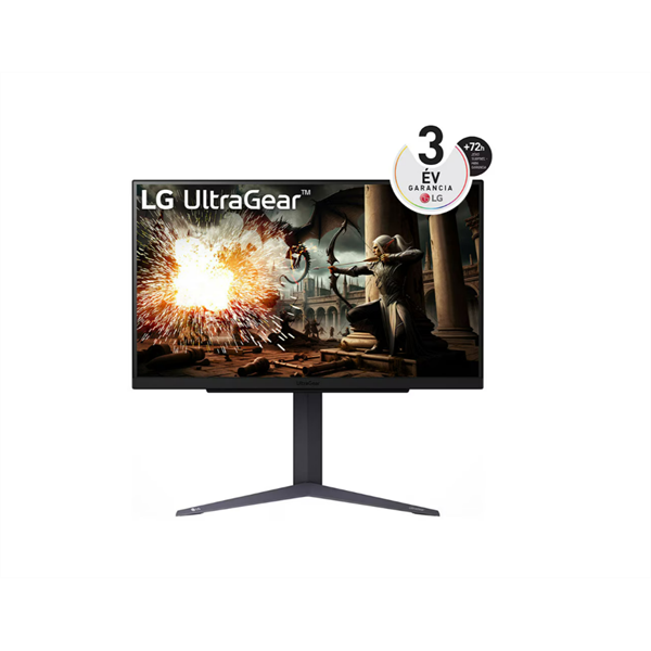 LG 27" 27GS75Q-B QHD IPS 180Hz HDMI/DP gamer monitor (Újracsomagolt)