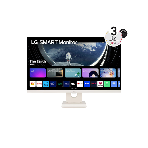 LG 27" 27SR50F-W FHD IPS HDMI/USB/Bluetooth/AirPlay smart monitor (Újszerű)