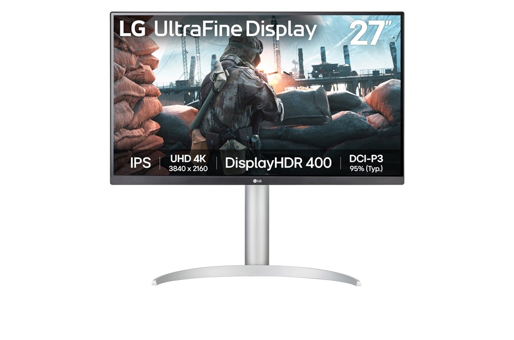 LG 27" 27UP650K-W.AEU 4K UHD IPS HDMI/DP monitor