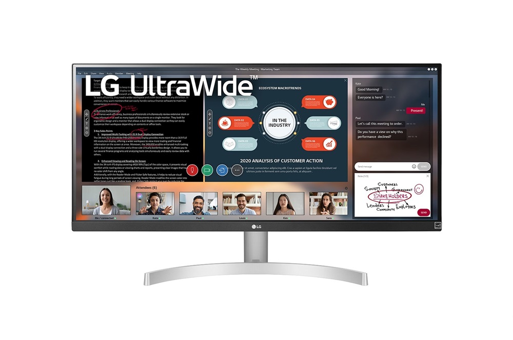 LG 29" 29WN600-W UW-FHD IPS HDMI/DP fekete LED monitor