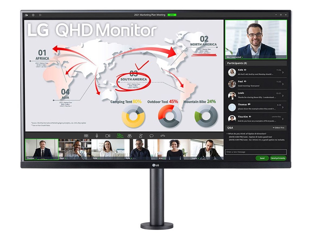 LG 31,5" 32QP880 QHD IPS HDMI/DP/USB monitor