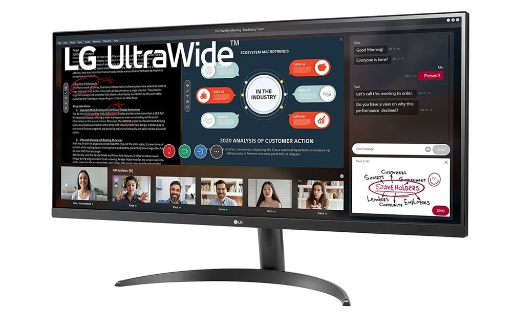 LG 34" 34WP500 WFHD IPS HDMI monitor