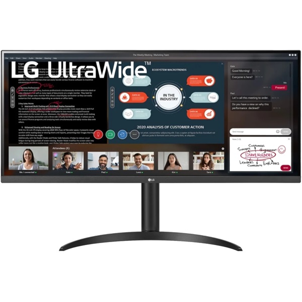 LG 34" 34WP550-B UW-FHD IPS HDMI fekete monitor
