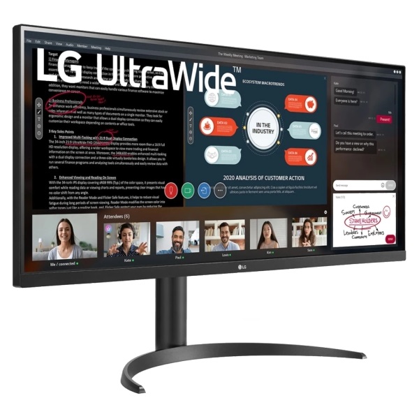 LG 34" 34WP550-B UW-FHD IPS HDMI fekete monitor
