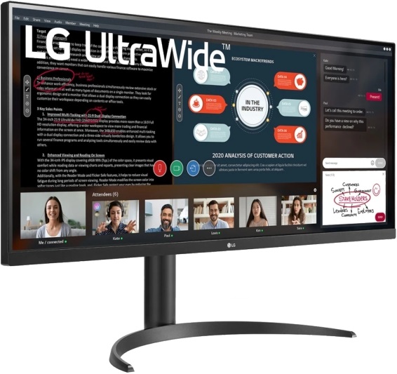LG 34" 34WP550-B UW-FHD IPS HDMI fekete monitor