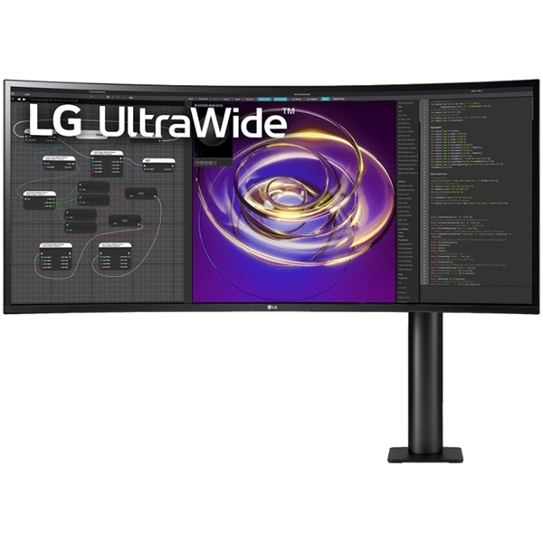 LG 34" 34WP88C-B UWQHD IPS HDMI/DP/USB fekete ívelt monitor