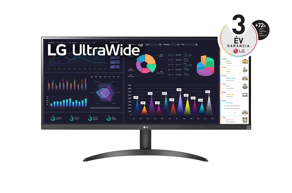 LG 34" 34WQ500-B UltraWide UW-FHD IPS HDMI/DP monitor