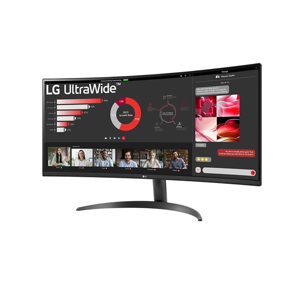 LG 34" 34WR50QK-B.AEU UWQHD VA 100Hz HDMI/DP ívelt monitor
