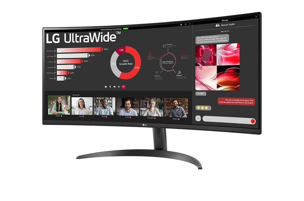 LG 34" 34WR50QK-B.AEU UWQHD VA 100Hz HDMI/DP ívelt monitor