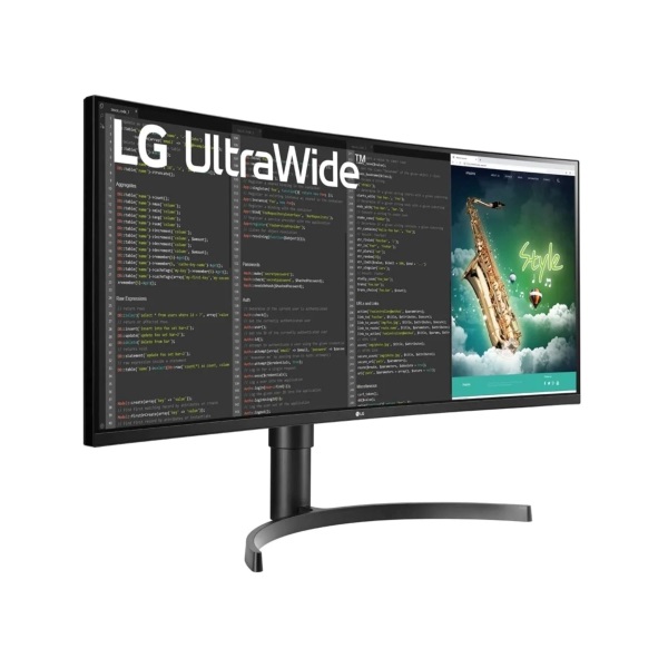 LG 35" 35WN75C-B QHD VA 100Hz HDR10 ívelt kijelzős monitor