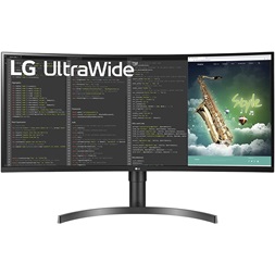 LG 35" 35WN75C-B QHD VA 100Hz HDR10 ívelt kijelzős monitor