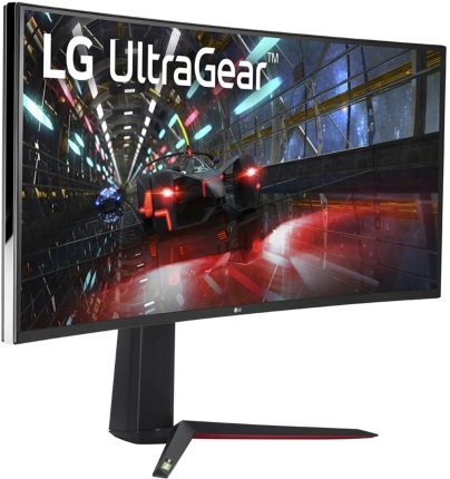 LG 37,5" 38GN950-B WQHD+ IPS 160Hz DP/HDMI/USB fekete ívelt gamer monitor