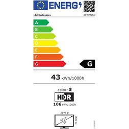 LG 38" 38WN95C-W WQHD+ IPS 144Hz HDMI/DP fekete ívelt LED gamer monitor
