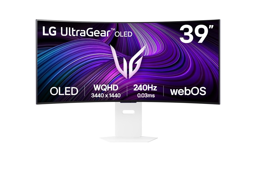 LG 39" 39GX90SA-W.AEU WQHD OLED 240Hz HDMI/DP/USB/USB-C/LAN UltraGear ívelt gamer monitor